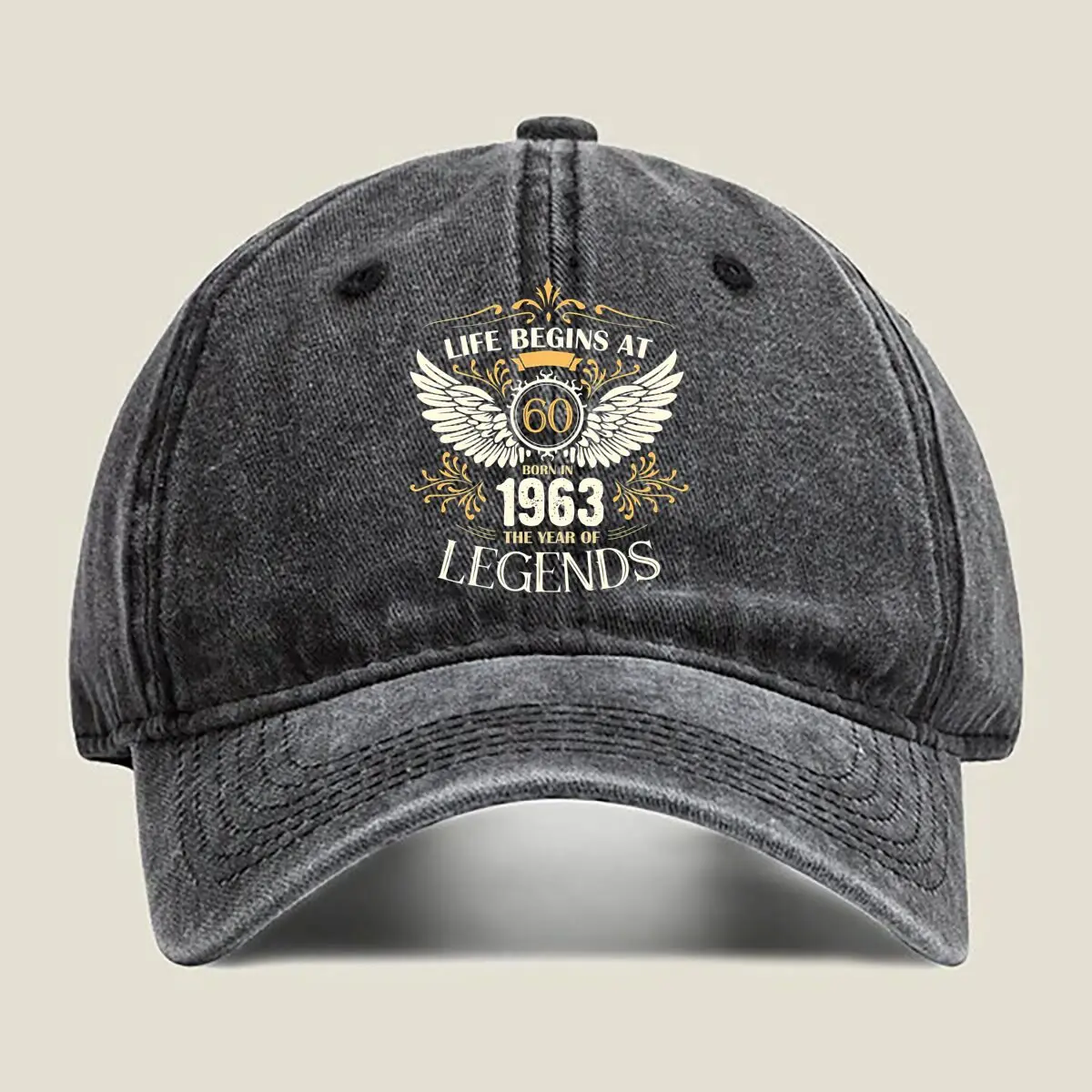 

60th Legends 60th Legends birthday - milestone art Washed Baseball Cap