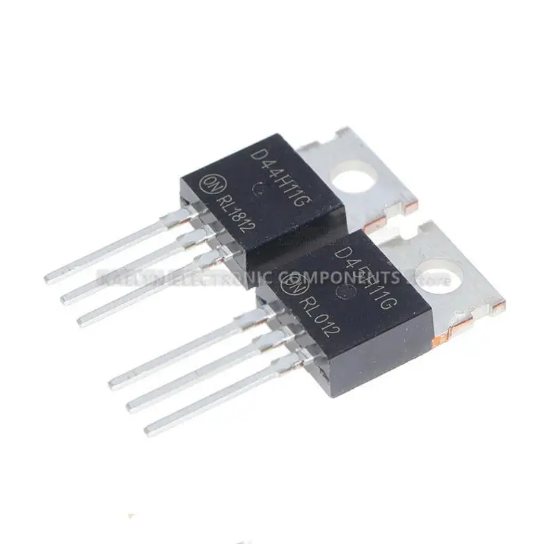 20PCS/lot D44H11 D44H11G TO-220 D45H11 D45H11G Bipolar (BJT) Transistor NPN PNP 80 V 10 A 40MHz 2 W Through Hole TO-220