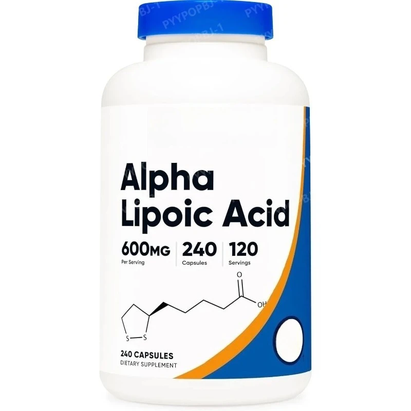 

Альфа-липоевая кислота 600 мг на порцию, 240 капсул, без глютена, вегетарианская, без сои, без ГМО.