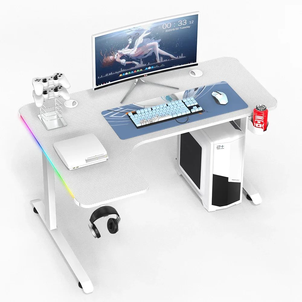 

# Customized Large Storage Computer RGB Table Game Table Home Office L-shaped Table