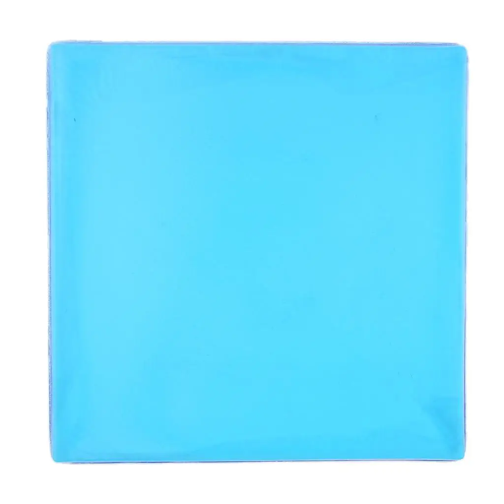 Motorcycle Seat Gel Pad Blue Shock Absorption Mats Cushion Seating 25x25x1cm