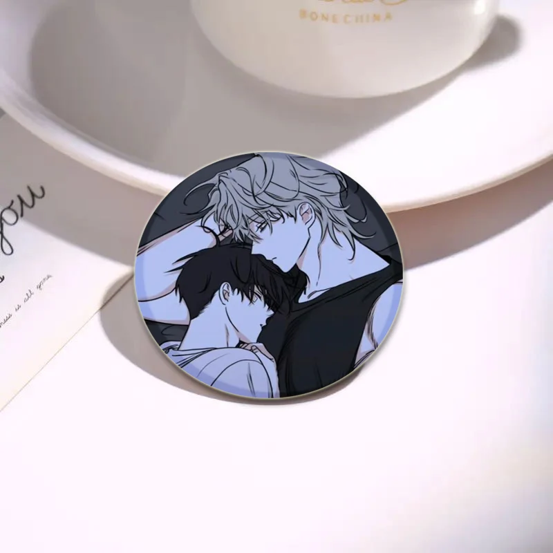 BL Anime Low Tide in Twilight Badge Cartoon Brooches on Backpack Clothes Handmade Round Enamel Pins for Jewelry Gift Accessory