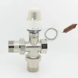 30-70 degree Regulate Floor heating system thermostatic radiator valve M30*1.5 Remote controller 3 way valve DN15 DN20 DN35 DN32