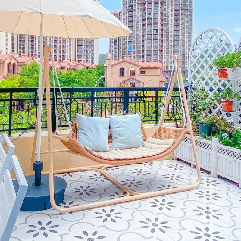 

Balcony Hanging Basket Chair Indoor Swing Living Room Single Cradle Double Cradle Household Hanging