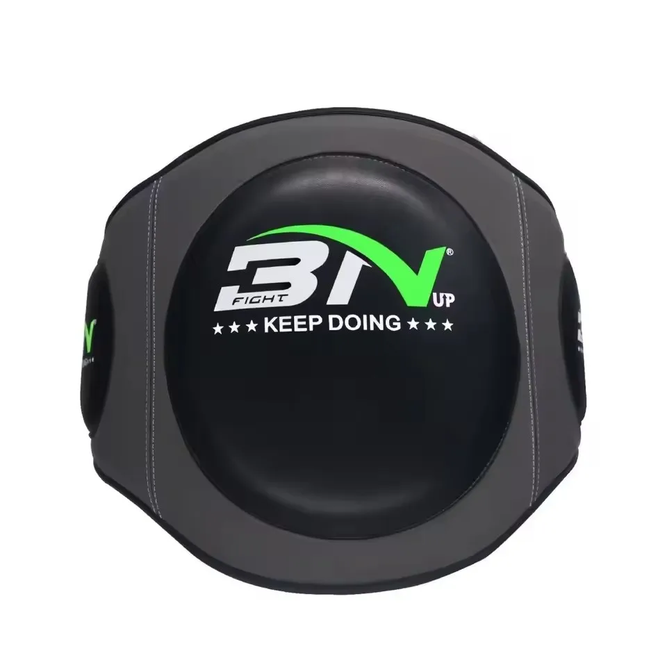 BNPRO Muay Thai Boxing Belly Pad Coach Abdominal Protector Kick Shield Waist Guard for MMA Sanda Karate Taekwondo Training