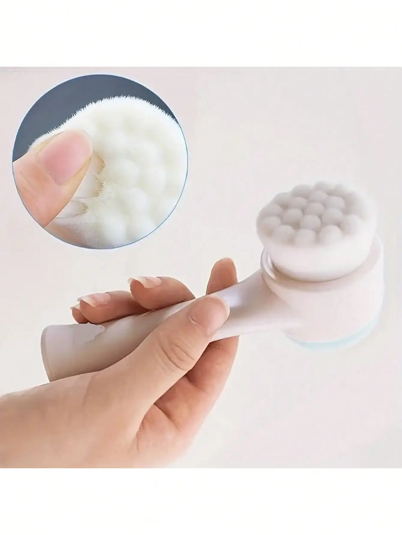 2-In-1 Silicone Facial Cleansing Brush - Gentle Exfoliating Massage, Soft Dual-Sided Bristles, Suitable For All Skin Types, Gift For Girlfriend, Includes Cleansing Brush, Storage Bag, Organizer, And Pouch sh2408163186183988