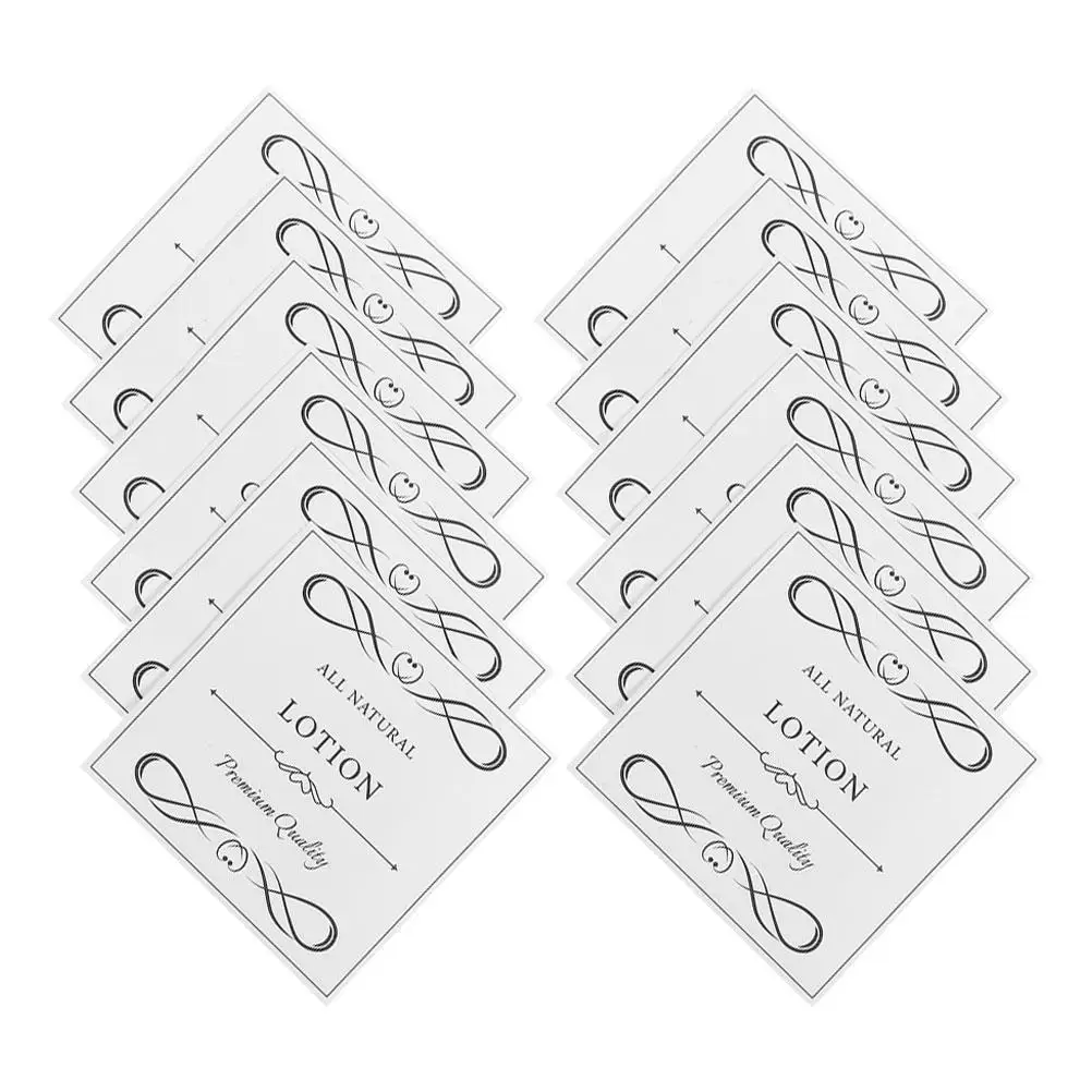

12 Pcs Waterproof Sticker Labels for Bathroom Soap Dispenser Handwash Bottles PVC Vinyl Shower Bottle Tags