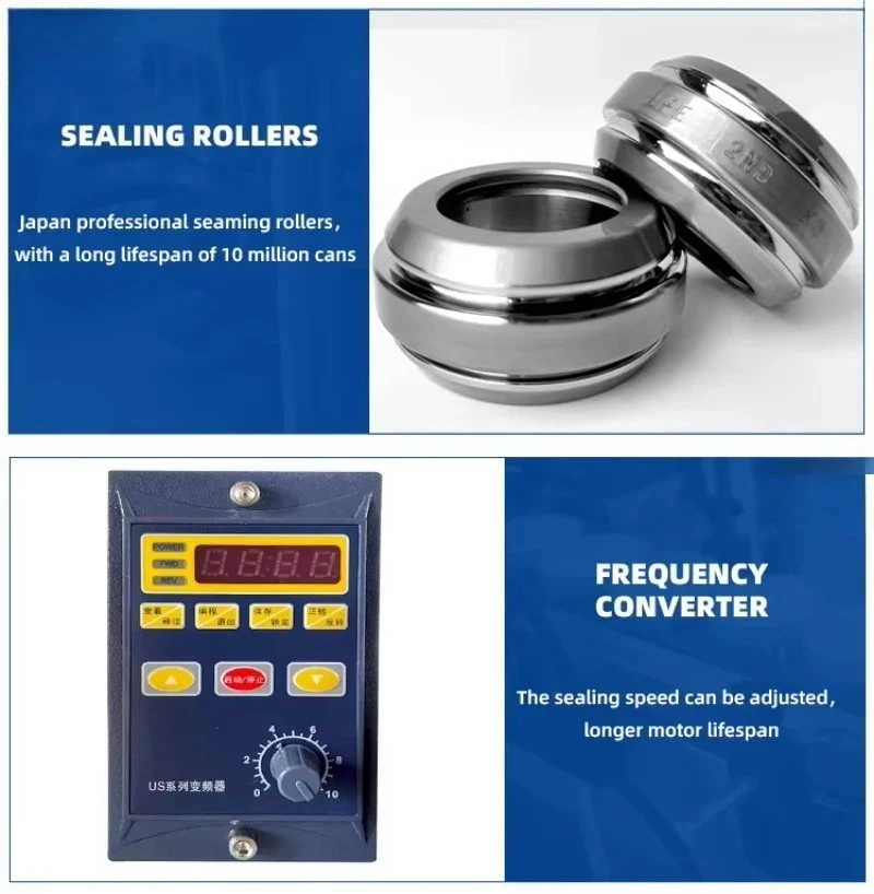 Carbonated energy drink coffee can with nitrogen small parts filling and sealing machine
