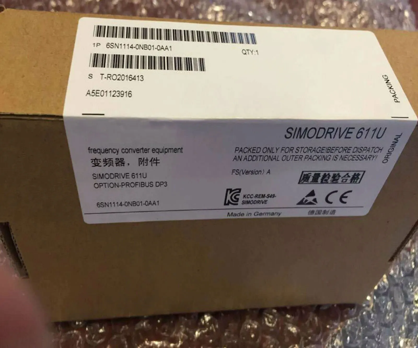 

Brand new 6SN1114-0NB01-0AA0 6SN1114-0NB01-0AA1 6SN1115-0BA11-0AA1 Warrently One-year