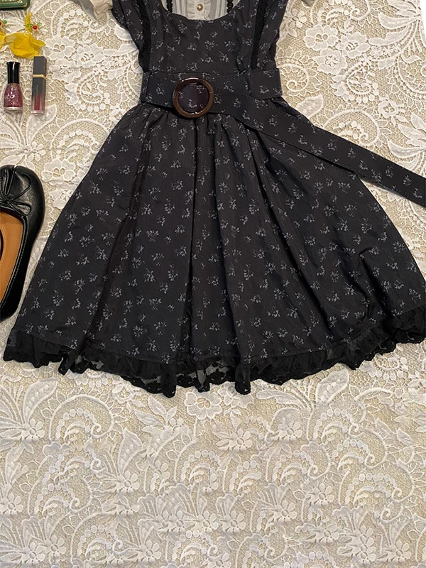 Original n Blumendruck irt Dr A-Linie Rock Damen Sommer Vintage Gingham Plaid Splice Baumwollmischung Dr