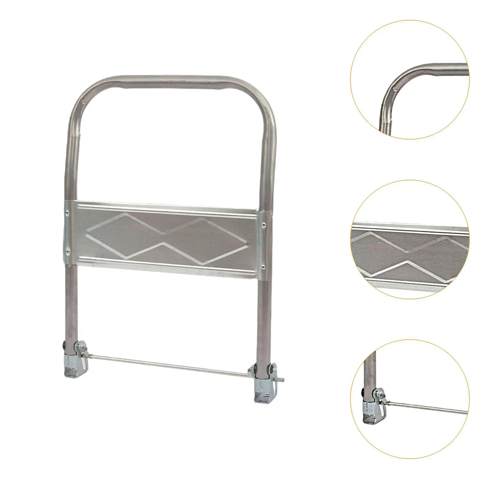 مقبض شاحنة بمنصة معدنية قابلة للطي ومقاوم للصدأ ومقبض عربة مسطح لعربة اليد المحمولة واستخدام المستودعات المنزلية