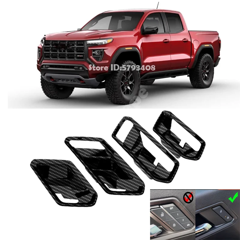LHD For GMC Canyon 2023 2024 window rise switch steering wheel  front rear water cup center control gear shift panle cover trim
