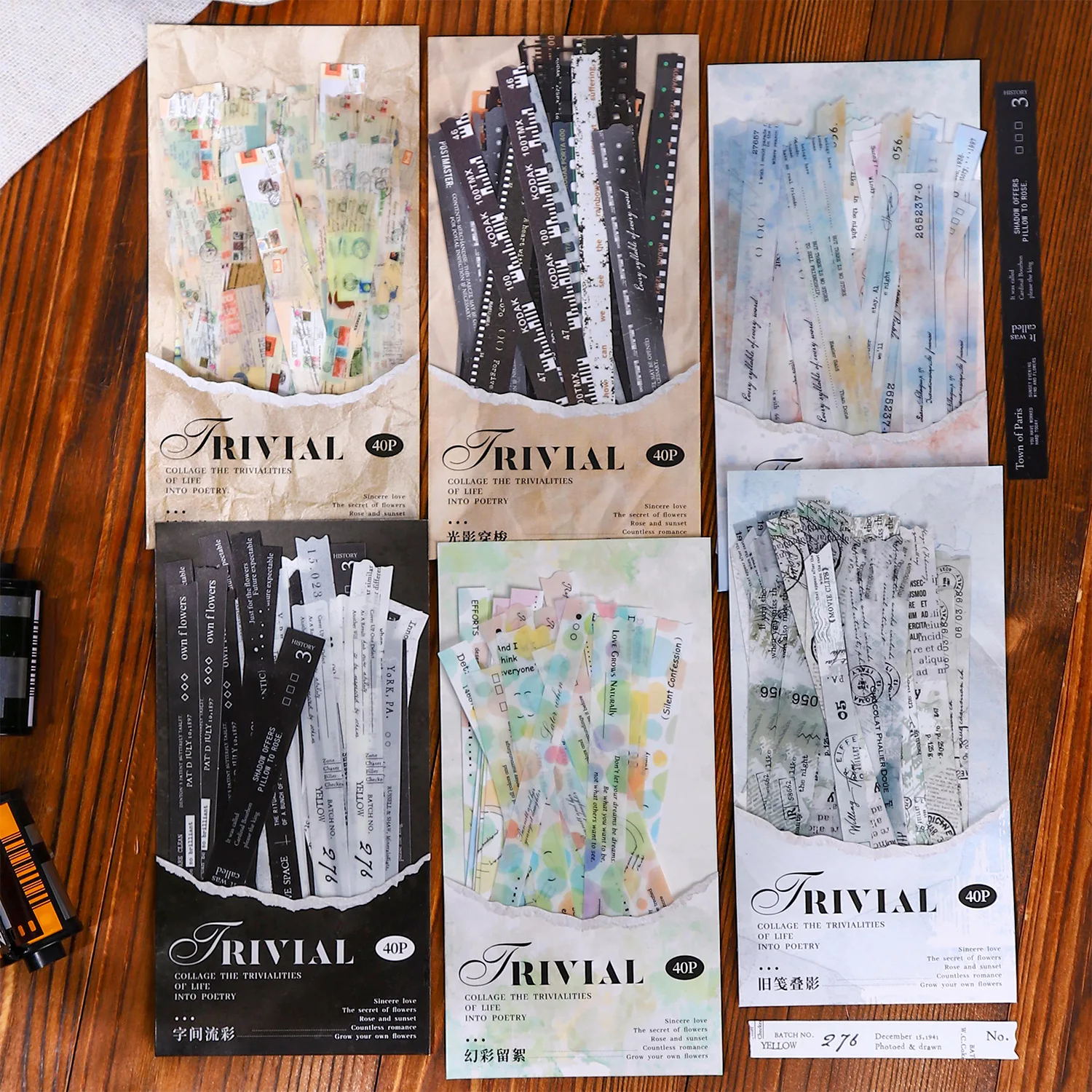 40pcs/1lot kawaii Stationery Sticker Tree Supplementary Information Diary Planner junk journal Decorative Scrapbooking Craft