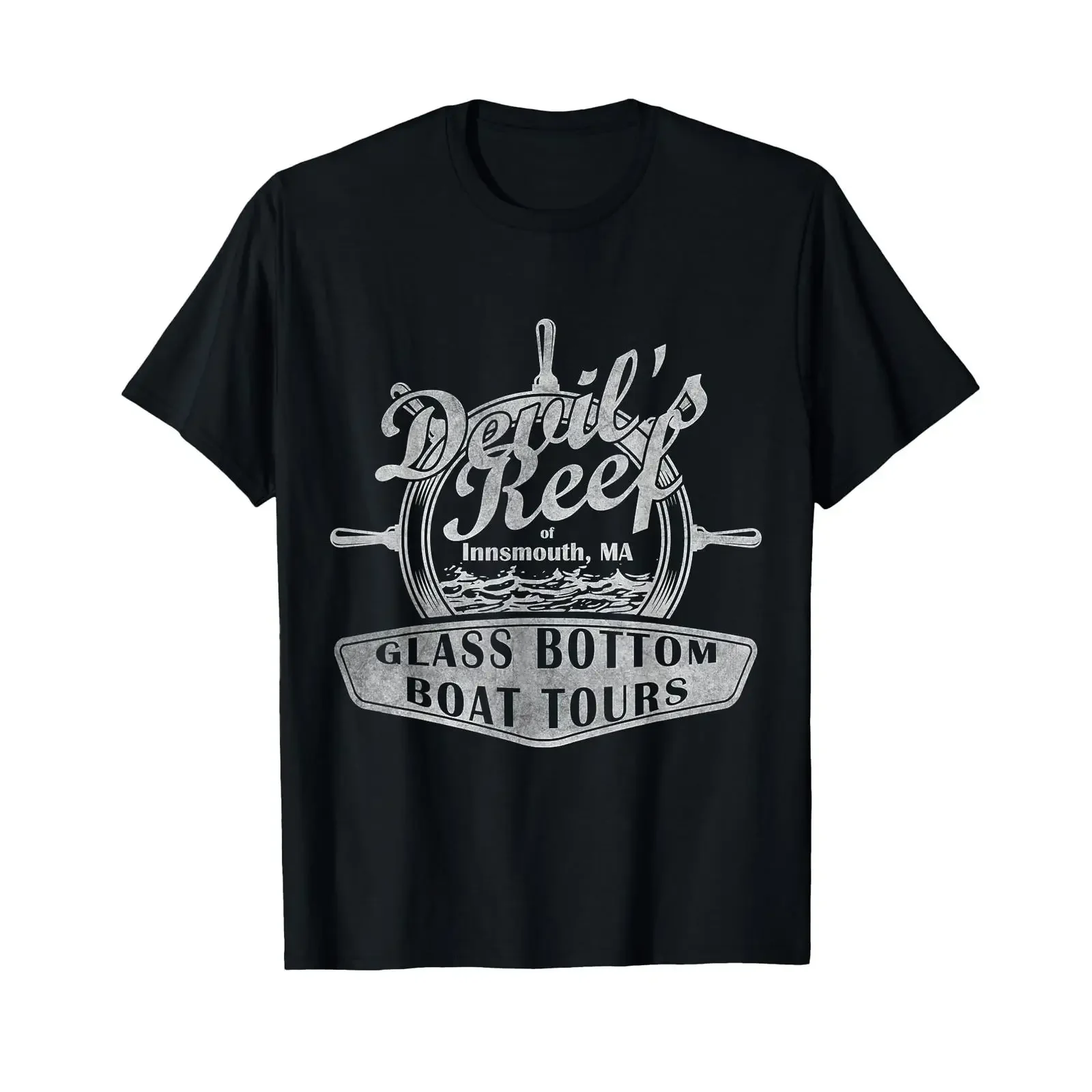 Devil's Reef Touren Innsmouth T Shirt vintage Washed Comfortable graphic Slightly designer clothes streetwear Breathable