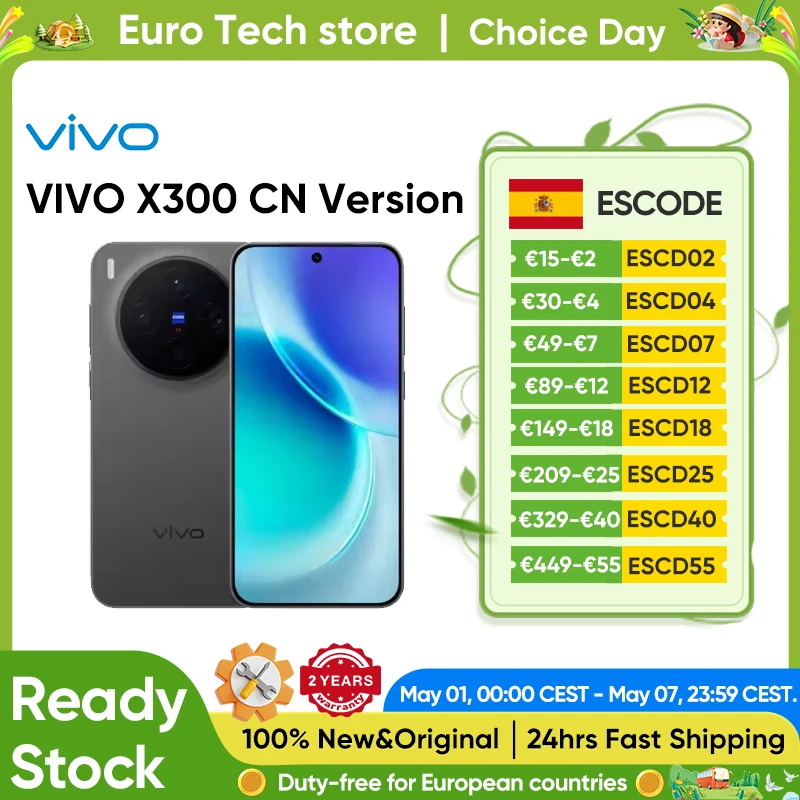 Smartphone VIVO X300 5G, 6040mAh, 90W SuperVOOC, 6.31” 120Hz AMOLED, Tripla Fotocamera Zeiss 200MP, Dimensity 9500