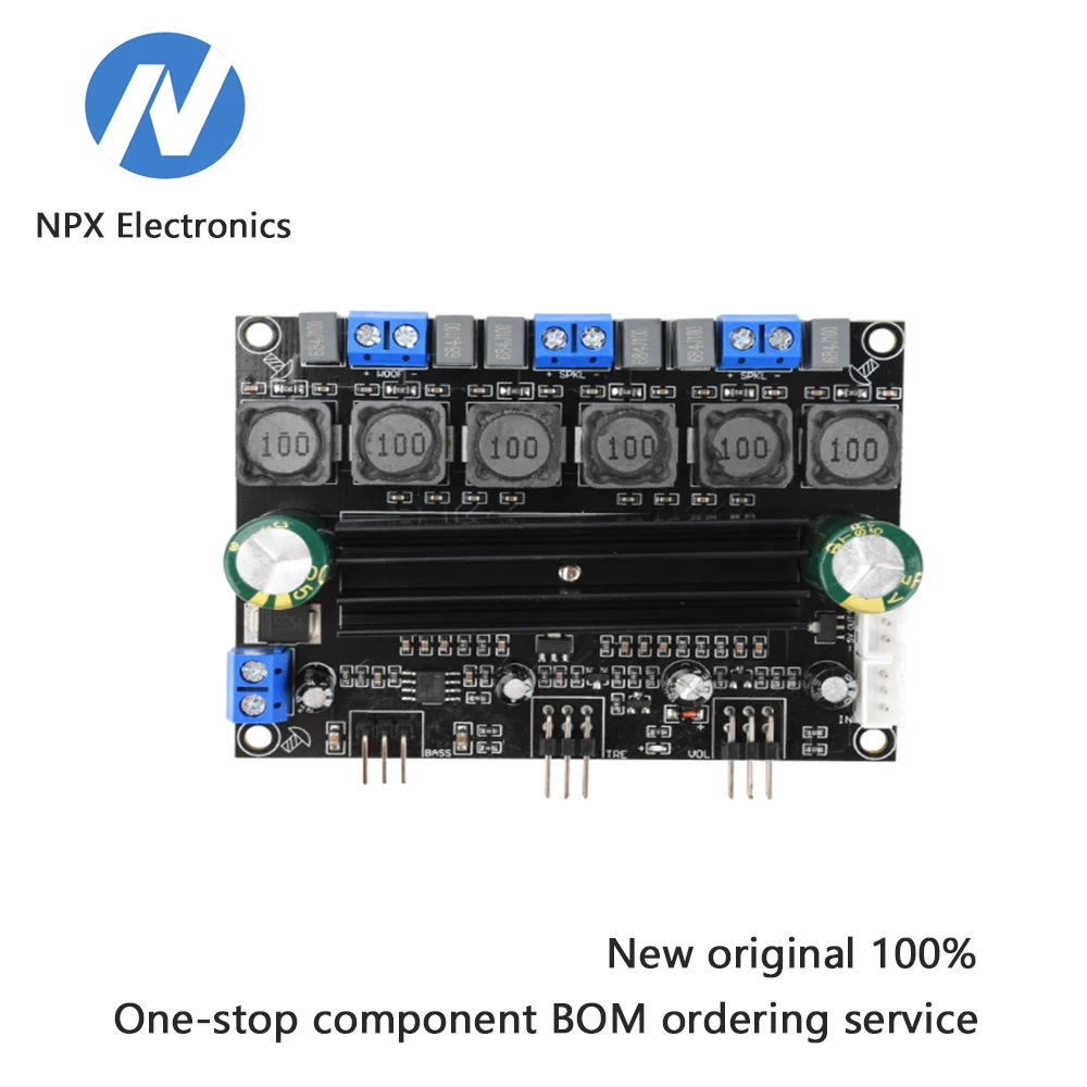 

50 Вт x 2 + 100 Вт TPA3116D2 Высококачественная плата цифрового усилителя мощности Hi-Fi для 2,1-канального сабвуфера