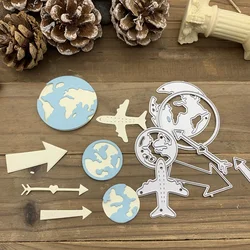 Travel around the world Metal Cutting Dies Stencils For DIY Scrapbooking Decorative Embossing Handcraft Die Cutting Template