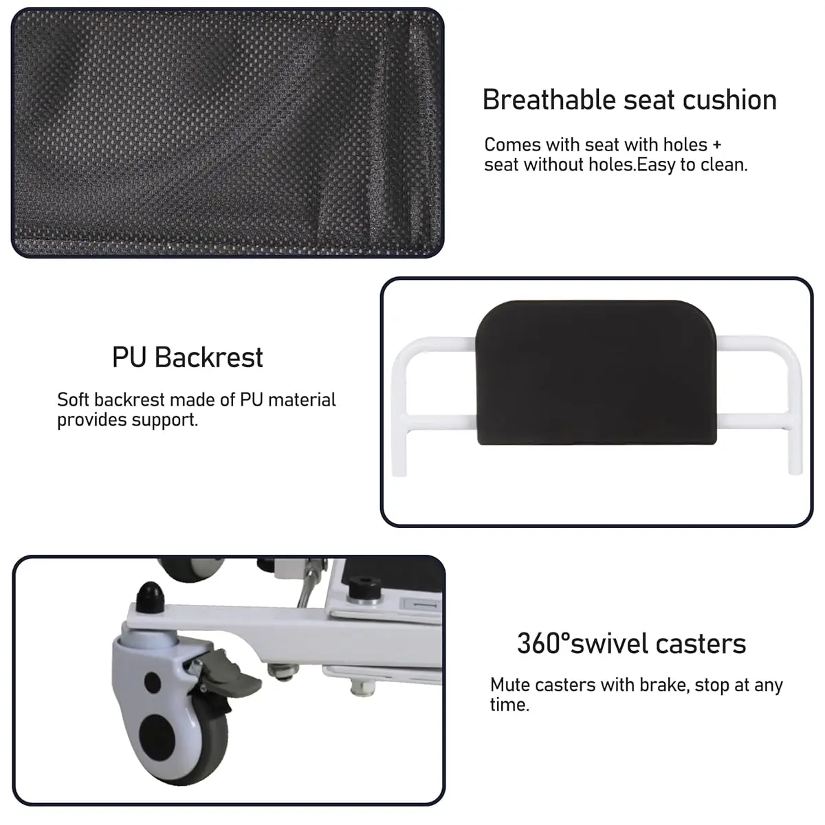 Cadeira de rodas de transferência de elevador de paciente de mobilidade elétrica dobrável para idosos deficientes cadeira de guindaste de cama de carro