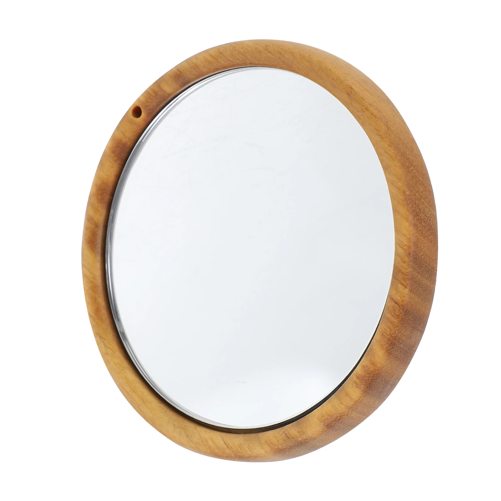 

Lotus Makeup Mirror Compact Small Pocket Portable Hand Glass Round Vintage Lightweight Durable High Definition Travel Home