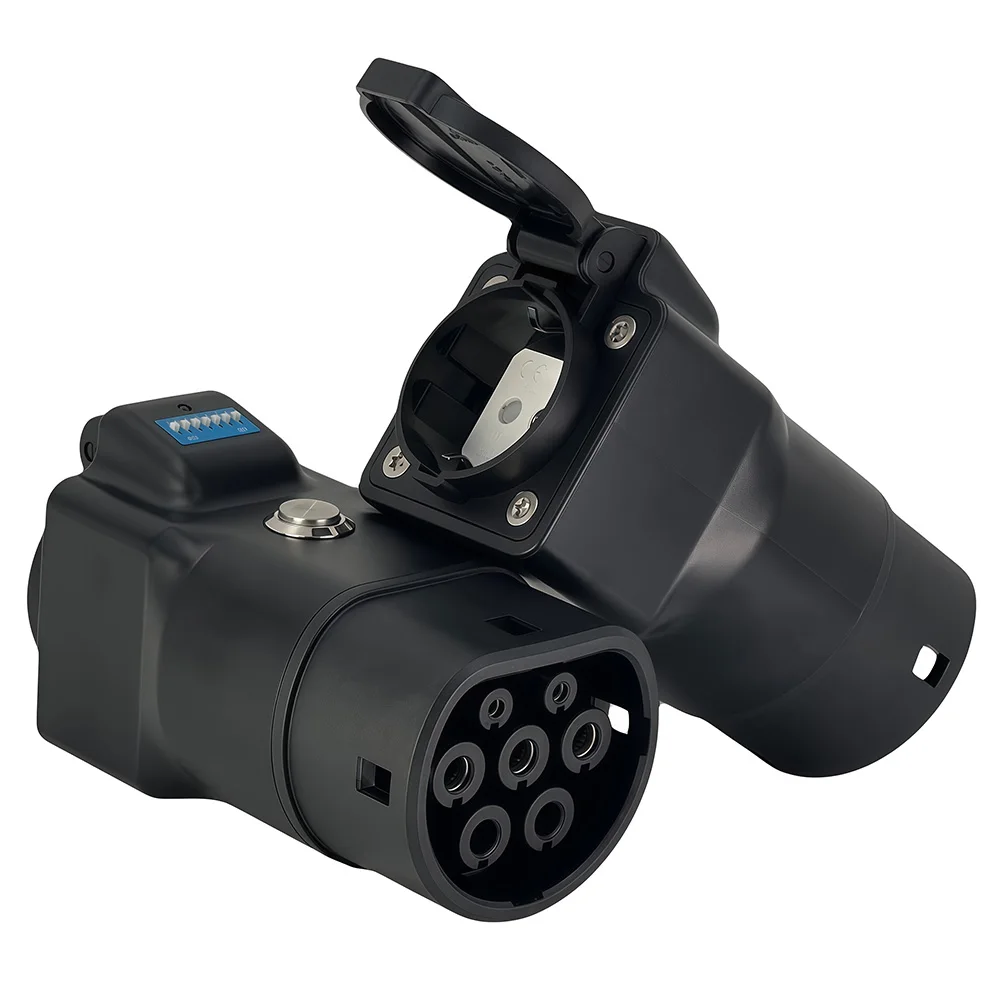 Type2 V2L Discharger Adapter Schuko Socket 16A 4KW 7-in-1 for Hyunda Kia BYD MG Jaecoo J6 MAZDA 6e TOYOTA bz3x Deepal S07 XPeng