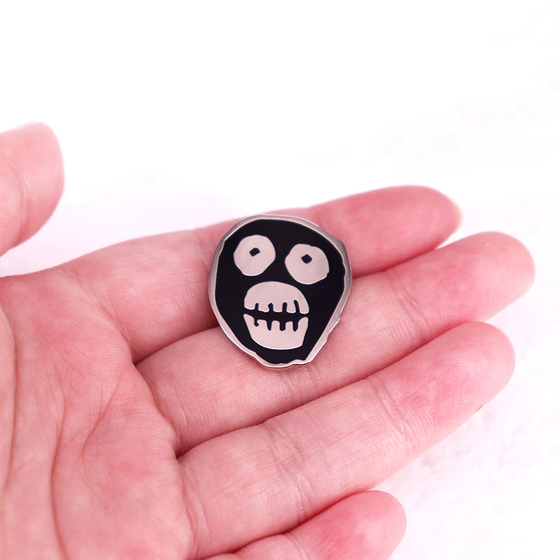 British Comedy Troupe Mask Logo Enamel Pin Brooch Jewelry Gift