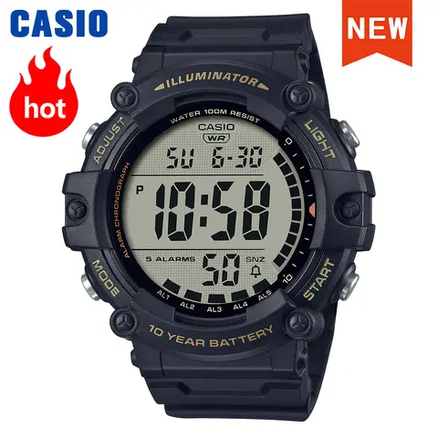 Reloj electrónico multifunción Casio para hombre con esfera grande y pantalla clara simple AE-1500WHX-1A/3A