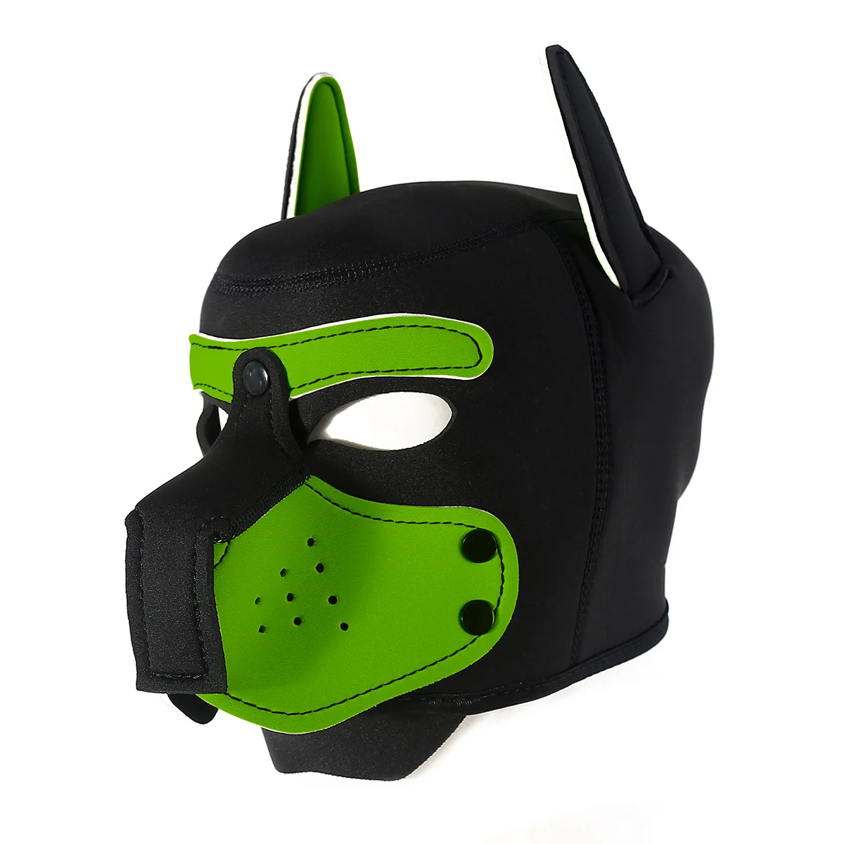 คู่สัตว์บทบาทเล่นเกมอุปกรณ์เสริมใหม่เซ็กซี่หน้ากากสุนัขลูกสุนัขคอสเพลย์เบาะยาง Full HEAD Hood Mask สําหรับเครื่องแต่งกายที่แปลกใหม่