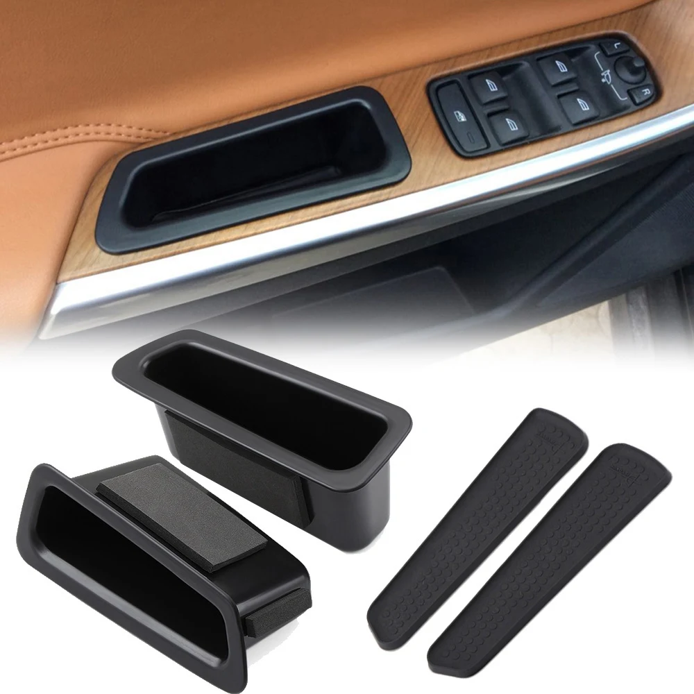 for Volvo XC60 2010-2017 Car Front Door Armrest Storage Box Container Holder Stowing Tidying Storage Boxes