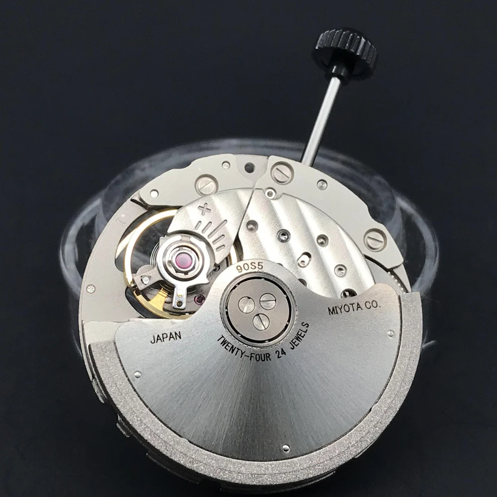 Original Miyota 90S5 Skeleton Self-Winding Movement for Men Watch Ultra-Thin Japan Mechanism Wristwatch Replacement Parts