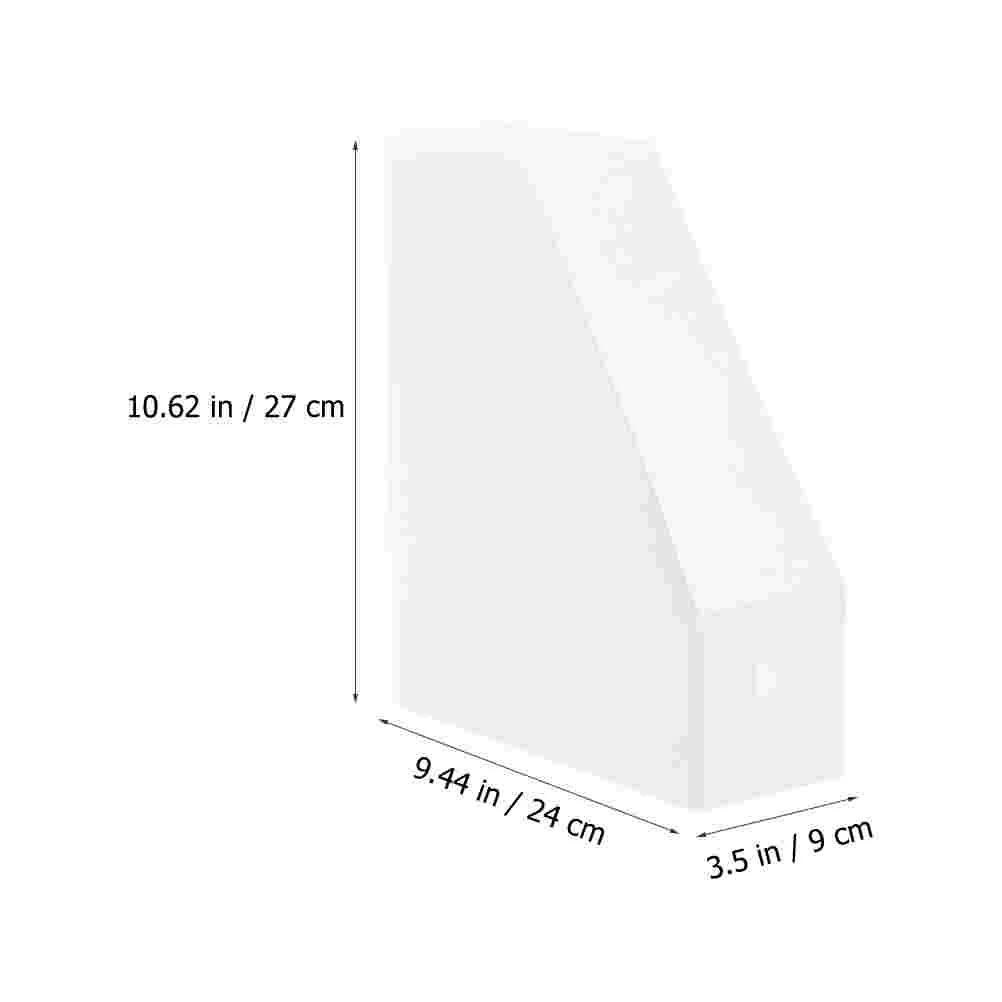 3 Pcs File Storage Box Desktop Rack Folders Document Organizer Magazine Bookshelf