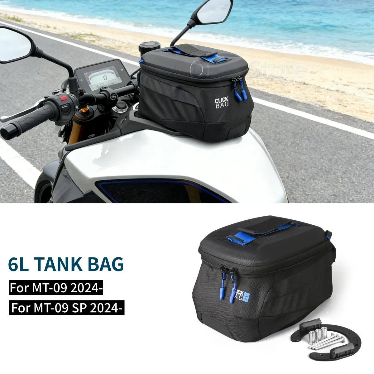 

Motorcycle 6L Tank Bag For YAMAHA MT-09 MT09 SP MT 09 2024 2025 2026 Waterproof Luggage Storage Tool Bags Fuel Tankbag Backpack