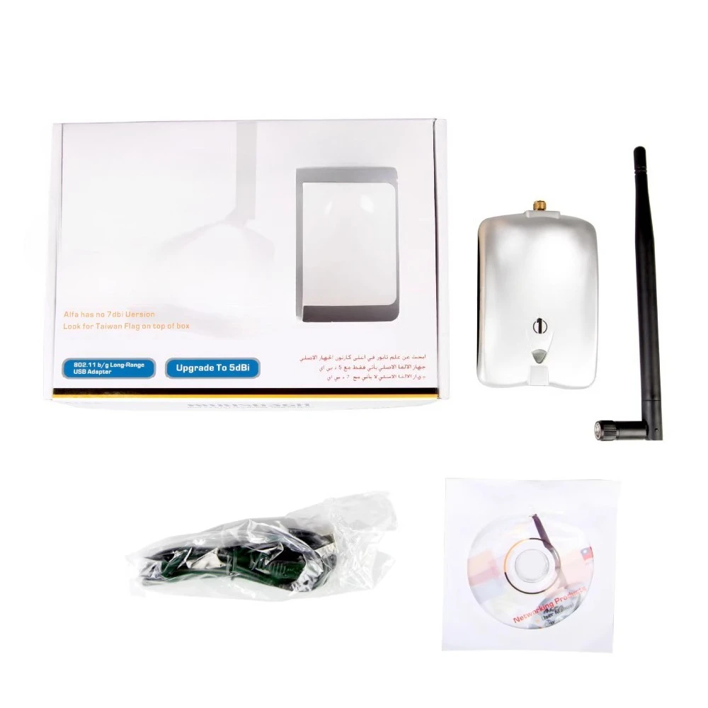 Soporte RTL8187 AWUS036H, adecuado para el modo de monitoreo, tarjeta de interfaz de red inalámbrica USB sin unidad