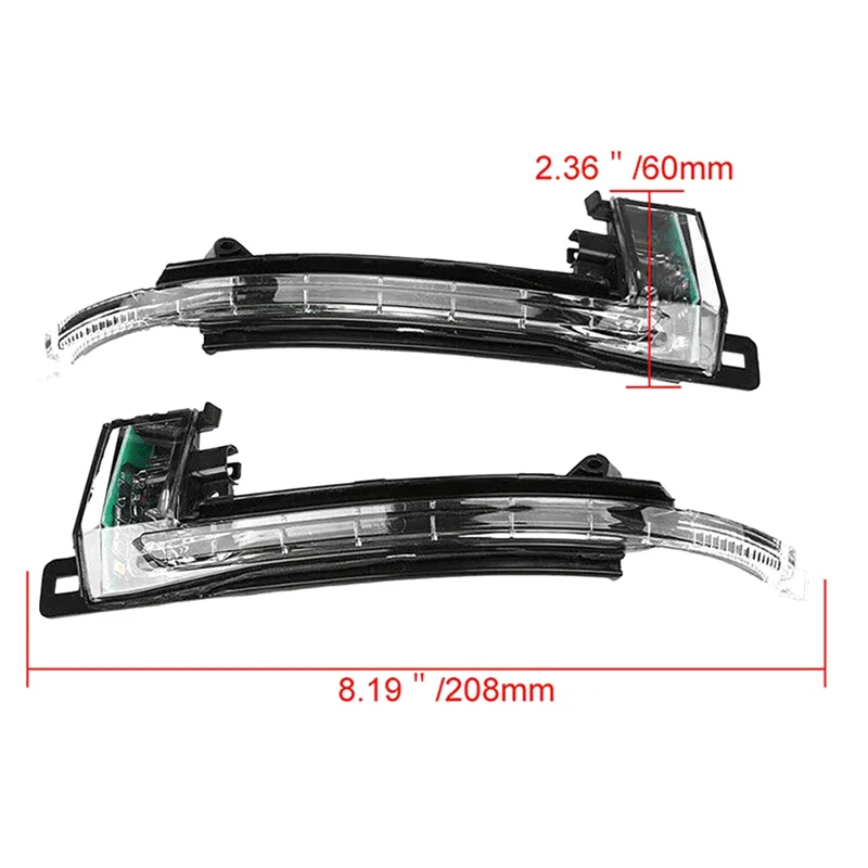 Luz LED de señal de giro para AUDI, retrovisor secuencial de desplazamiento dinámico, 8KD949101, 8KD949102, A3, A4, Q3, Q5, 1 par