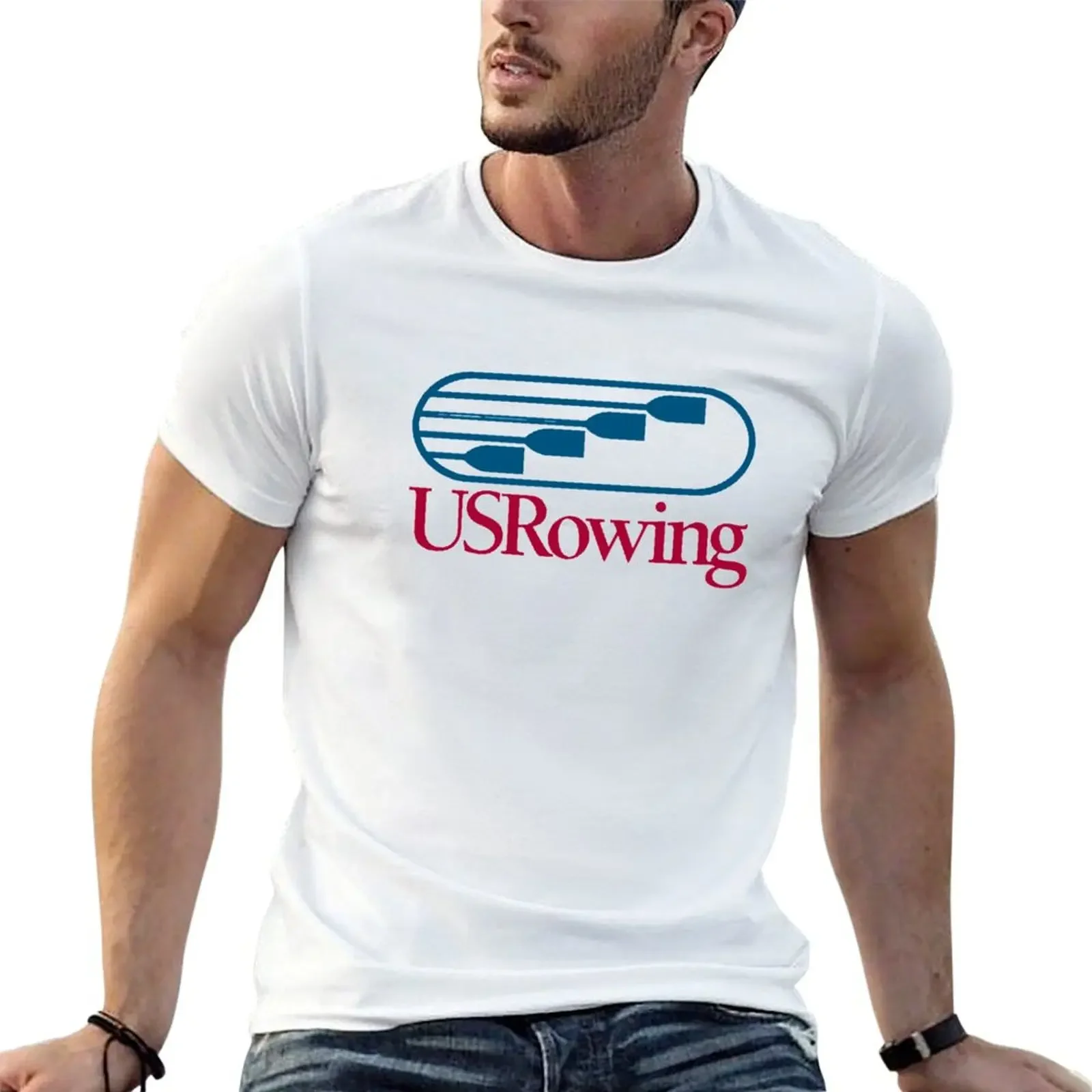 Us Rowing T-Shirt for a boy vintage essential t shirt blanks mens graphic t-shirts anime