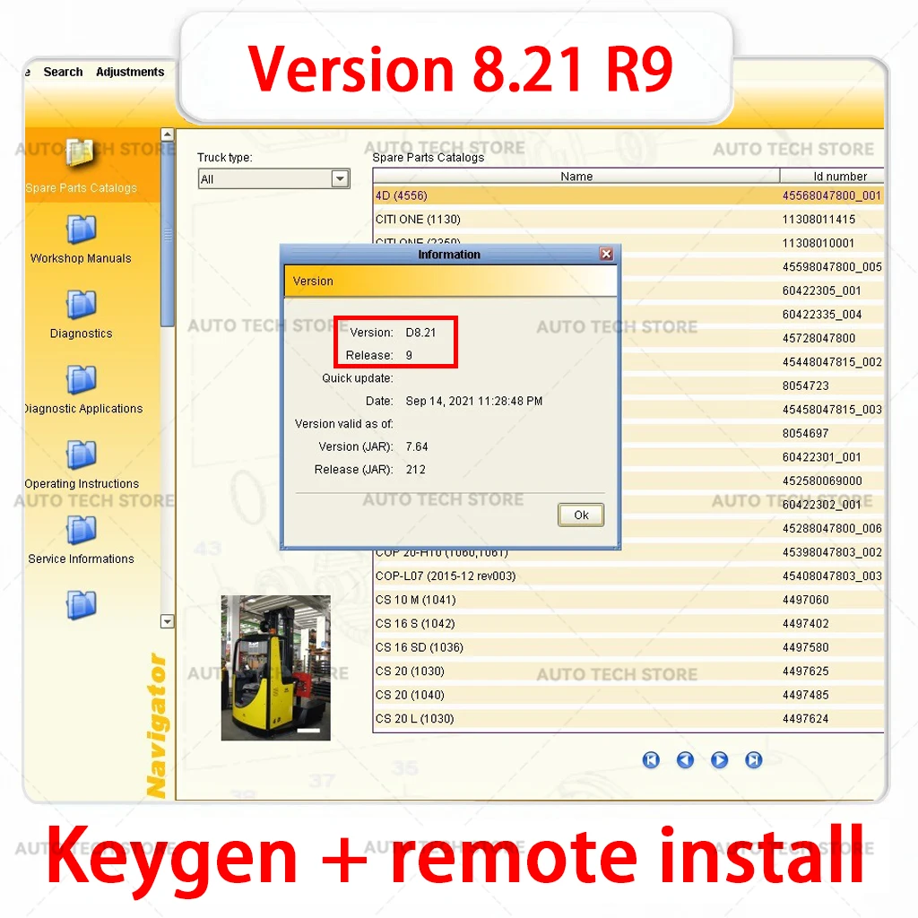 2025 HOT Still Steds Navigator Forklifts D8.21 R2 Full Instruction Service Repair Parts Manuals EPC Diagnostic Diagrams Catalog