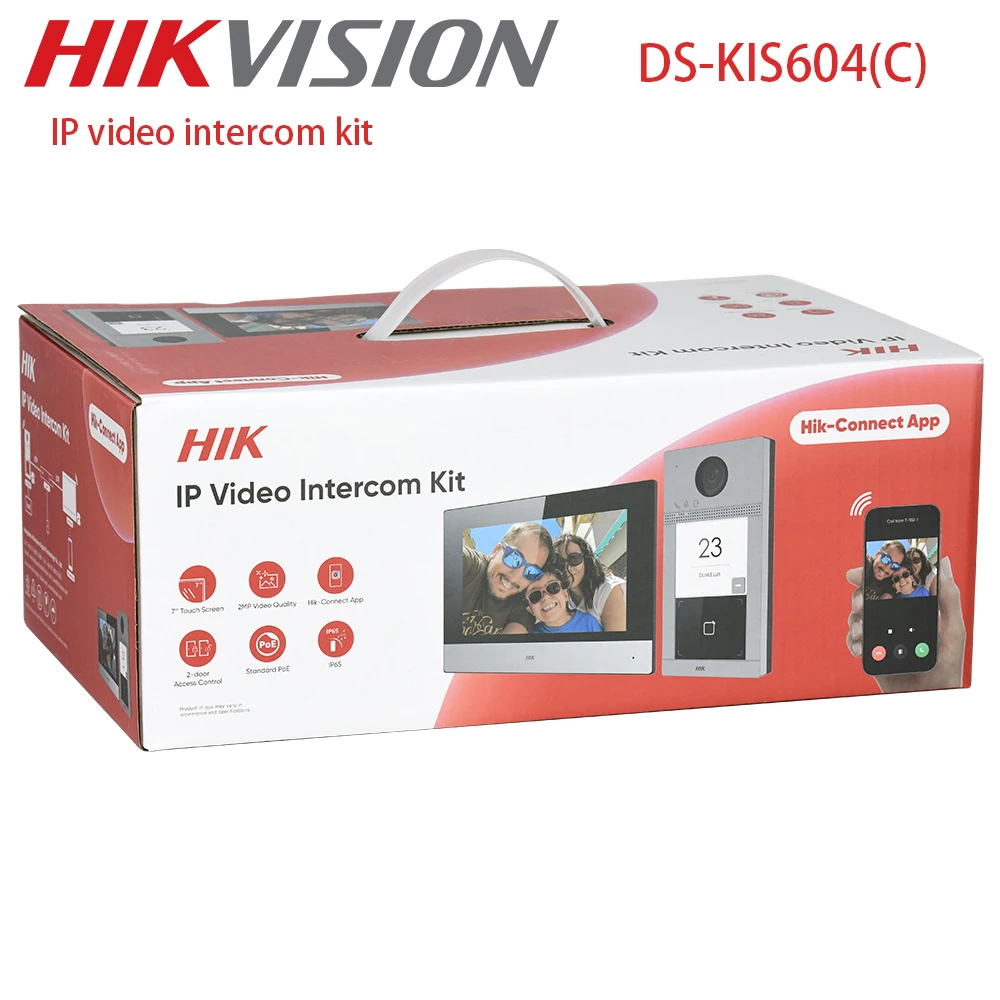 

Hikvision IP video intercom kit DS-KIS604-S(C) Network Video Intercom Bundle
