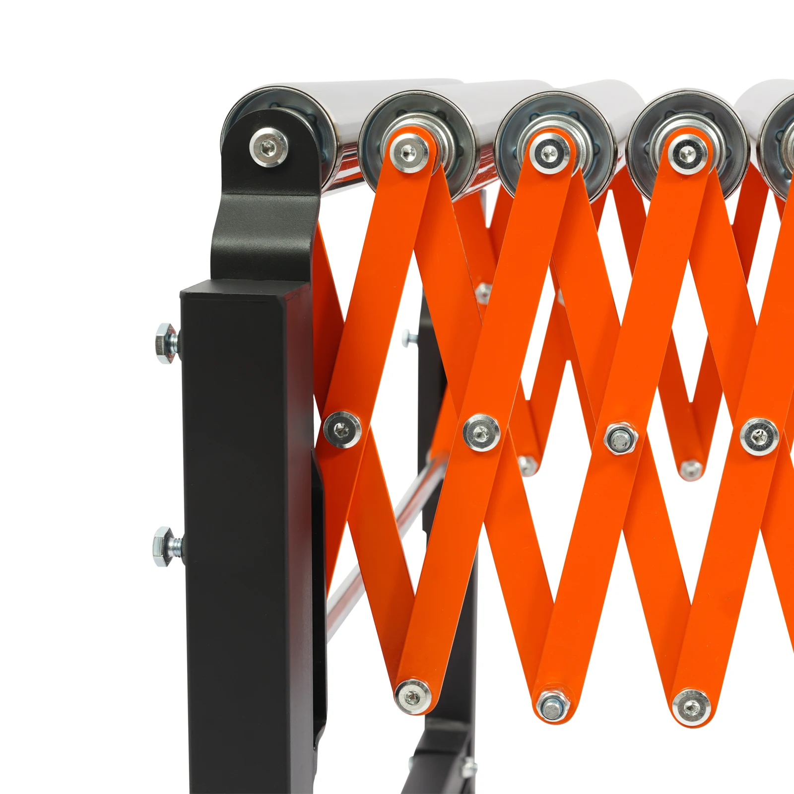 51.57 * 23 * 28.82 بوصة طاولة ناقل دوارة قابلة للتعديل، ناقل أسطواني مرن تلسكوبي لآلات النقش والمسويات #5