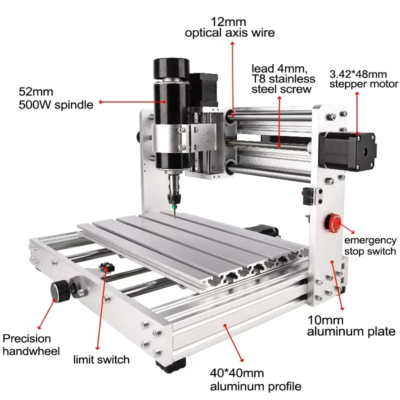 DIY CNC 3018 Max Wood Router Machine Kit Offline Controller 3 Axis GRBL Control Milling Engraver Diode Acrylic MDF