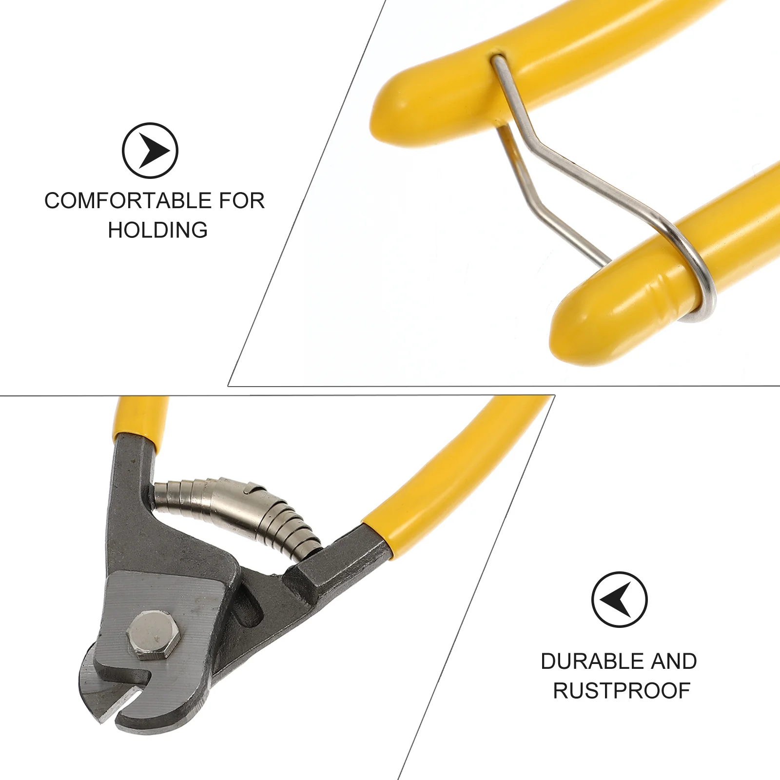 

8 Inch Cable Cutting Pliers Steel Wire Cutter Rustproof Hardened Edges Ergonomic Hand Tools for High Pressure Pe Iv Lines