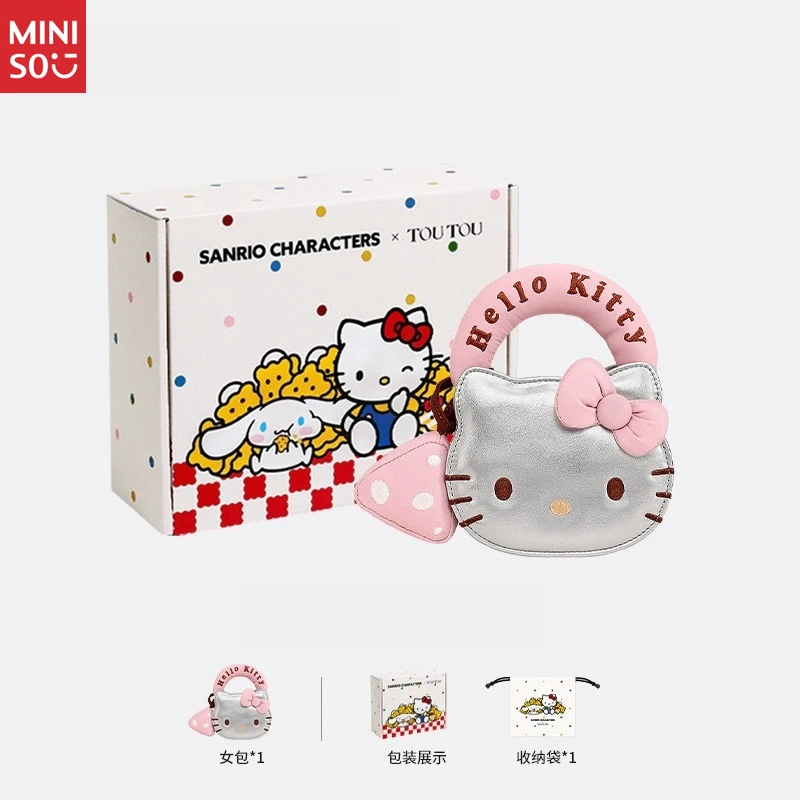 Miniso Sanrio Hello Kitty Backpack, Cute Large School Bag, Girls Gift Bookbag