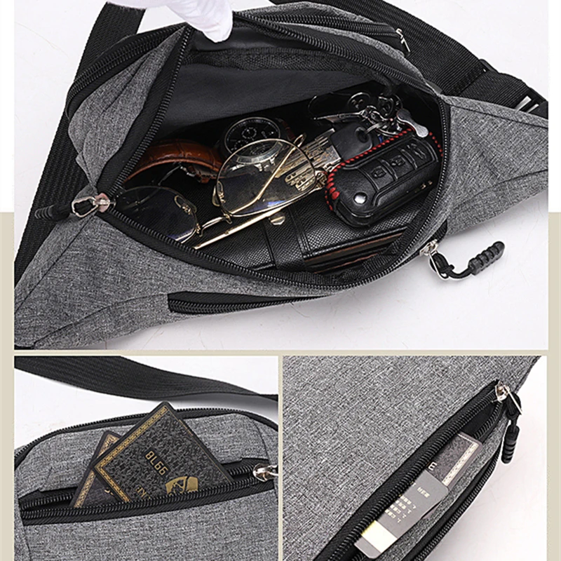 Herren Hüfttasche Damen Reise-Handytasche Gürteltasche Bananentasche Hüfttaschen Große Handy-Gürteltasche Outdoor Sport Hüfttasche – Detail 10