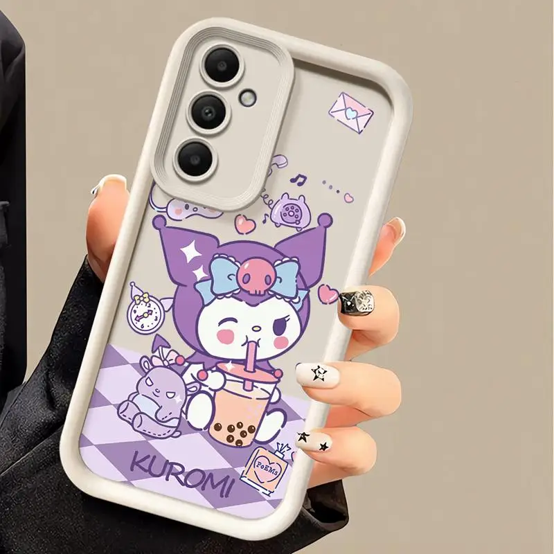 Phone case for Samsung Galaxy A55 A52 A33 cases A24 A15 A12 A23 A22 5G A54 A52s A53 A14 funda Cover Funny Trouble Melody Kuromi