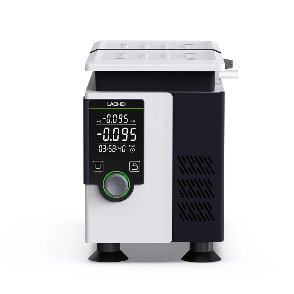 LACHOI LCS Series PTFE Diaphragm Vacuum Pump 0.085MPa Digital LCD 800-2000 RPM Acid/Alkali Resistant