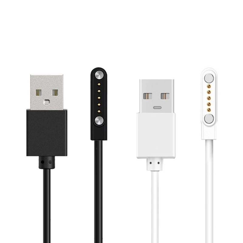 

USB 2.0 Male to 5 Pin 12mm Space Strong Magnetic Suction Charge Cable Fast Charging Stand Cord Compatible for Smartwatch