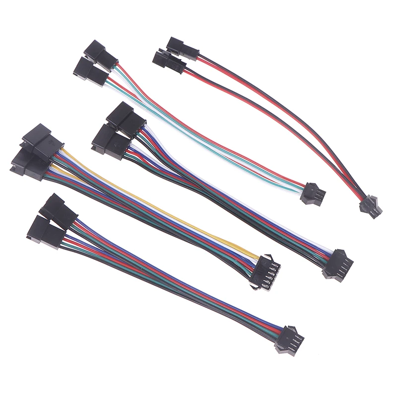 2Pin 3Pin 4Pin 5Pin 6Pin LED الفاصل موصل JST SM ذكر أنثى سلك كابل ل WS2812 WS2811 SK6812 RGB RGBW Led قطاع
