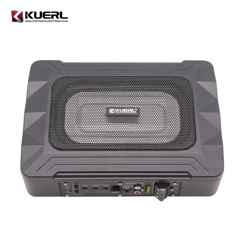 Wholesale 12V high power car subwoofer active ultra-thin 5*8 inch subwoofer mini under seat car subwoofer