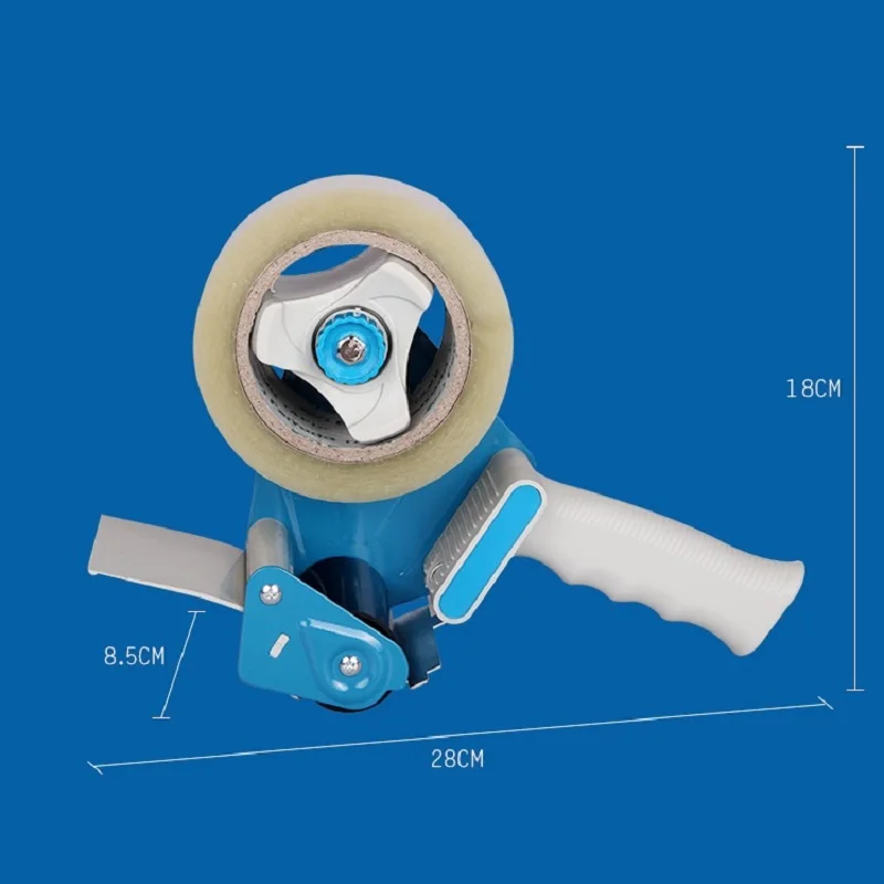 3 Inch Width Tape Dispenser Cutter Hand-Held Carton Sealer Packing Tape Cutter for 72mm Width Tape, Random Color