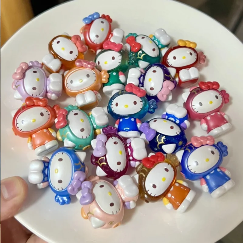 Nuovo disponibile autentico Hellokitty Joyful Encounter Koi Cute Bean Hello Kitty Blind Box Mini fatto a mano carino decorazione ragazza regalo
