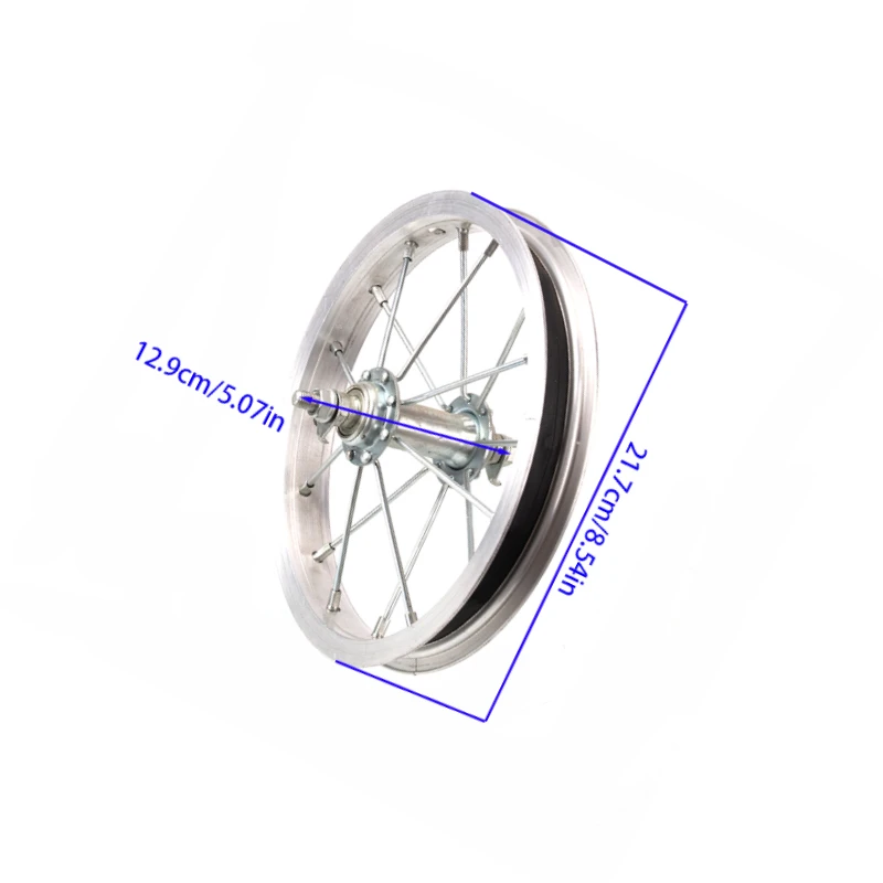 This 12 inch front bicycle tire is a sturdy and durable choice for wheel replacements.
