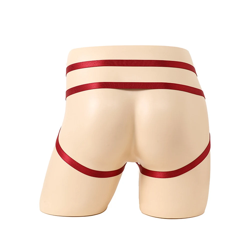 Mannen Slipje Sexy O-Ring Kralen Jockstrap G-String Strings Ondergoed Sissy Slips Band Transparant G-String Open Rugbroek